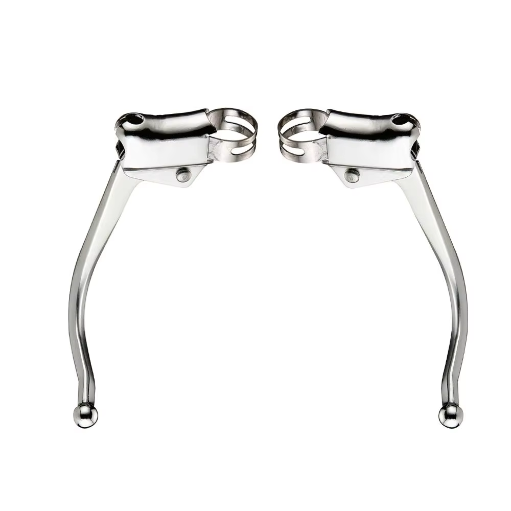 1 Paire de Leviers de Frein de Vélo en Acier Inoxydable, Style Rétro, pour Vélo à Pignon Fixe, Frein