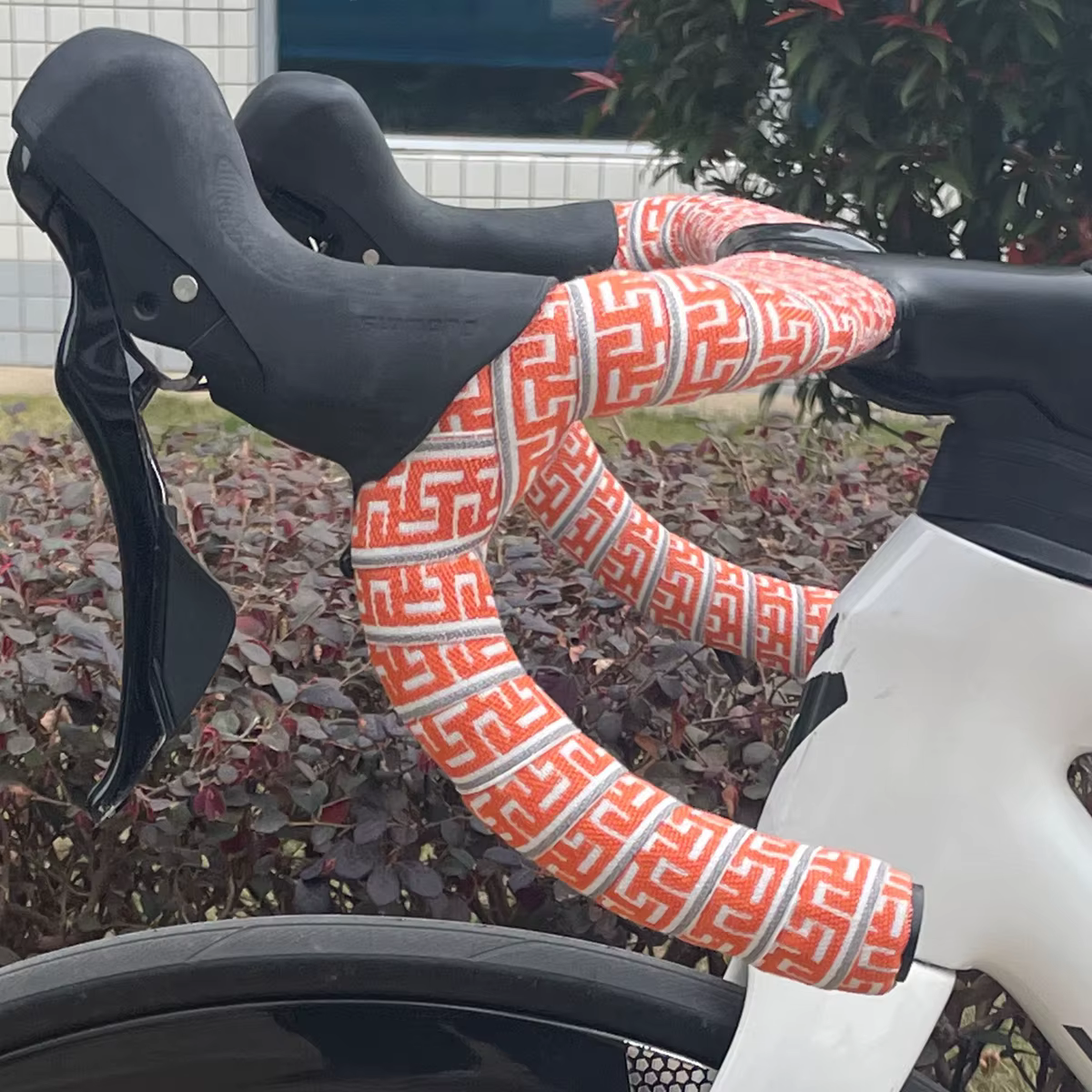 1 paire de rubans de guidon tressés pour vélo de route, style ethnique, antidérapants, absorbant les