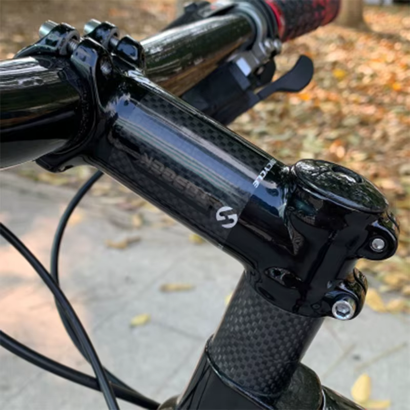 Toseek tige de vélo ultralégère 6/10/17/25/35 degrés tige de vélo en alliage de carbone 60/70/80/90/