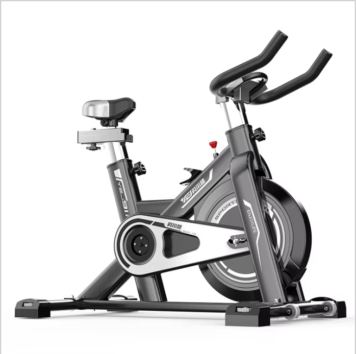 Vélo de spinning Vélo d'exercice d'intérieur noir Vélo de spinning de mode à la maison