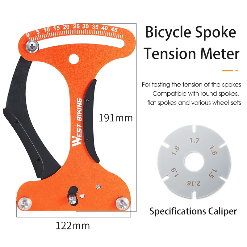 WEST BIKING – compteur de Tension de rayons de vélo, outil de mesure, outil de réparation de roues e