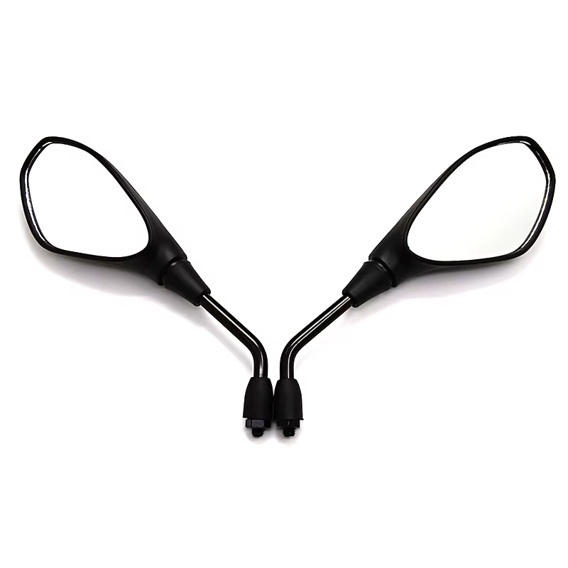 Rétroviseurs de moto, rétroviseur latéral d'extrémité de guidon noir pour Scooters ATV vélos motos 2