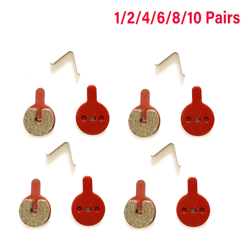 Plaquettes de frein de vélo en résine organique, 1/2/4/6/8/10 paires, plaquettes de frein à disque p