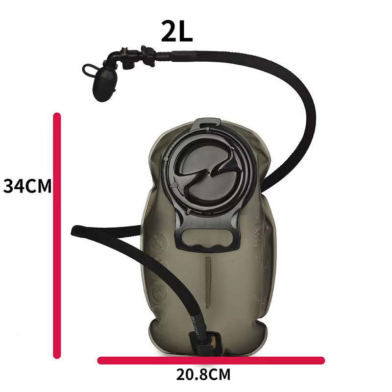 Sac à eau avec poignées en TPU, tube à boire amovible, sac de réservoir de course d'alpinisme, grand