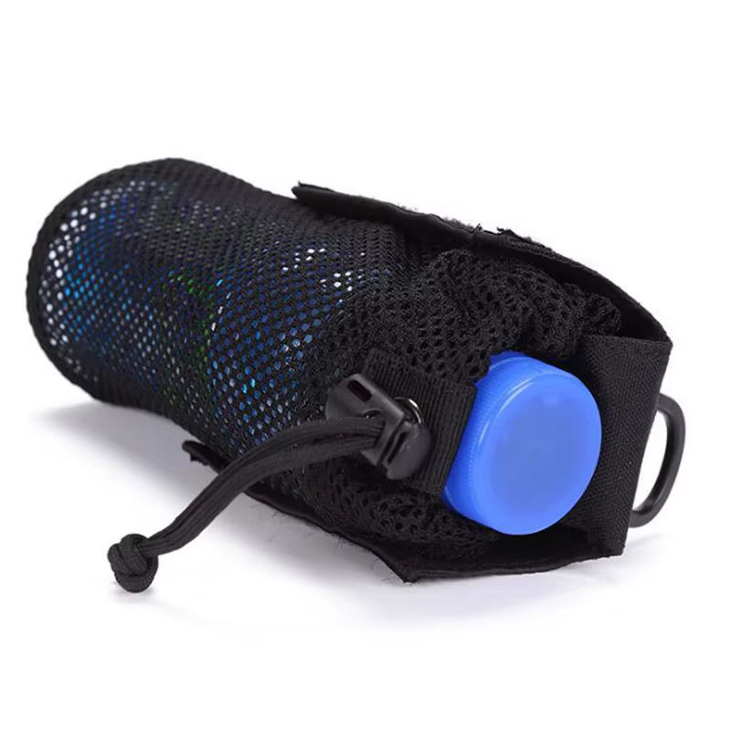 Pochette de bouteille d'eau de cyclisme en plein air, support tactique Molle, sac de rangement pliab