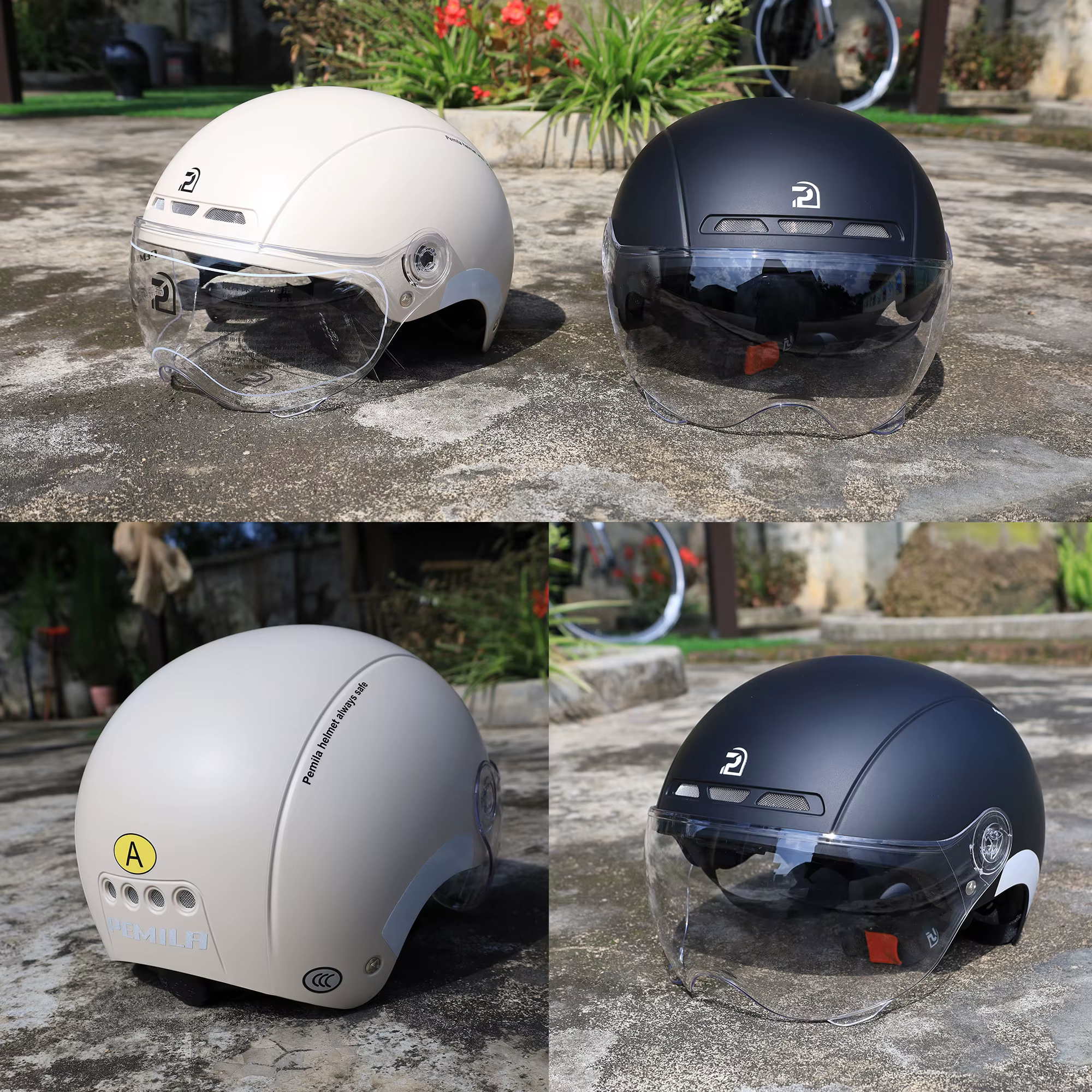 PEMILA hommes femmes casque de cyclisme avec lunettes lentille casque de vélo vtt vélo de route auto