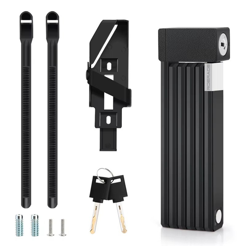 RIDERACE-Serrure anti-vol pliable pour vélo électrique, accessoire portable de haute sécurité pour V