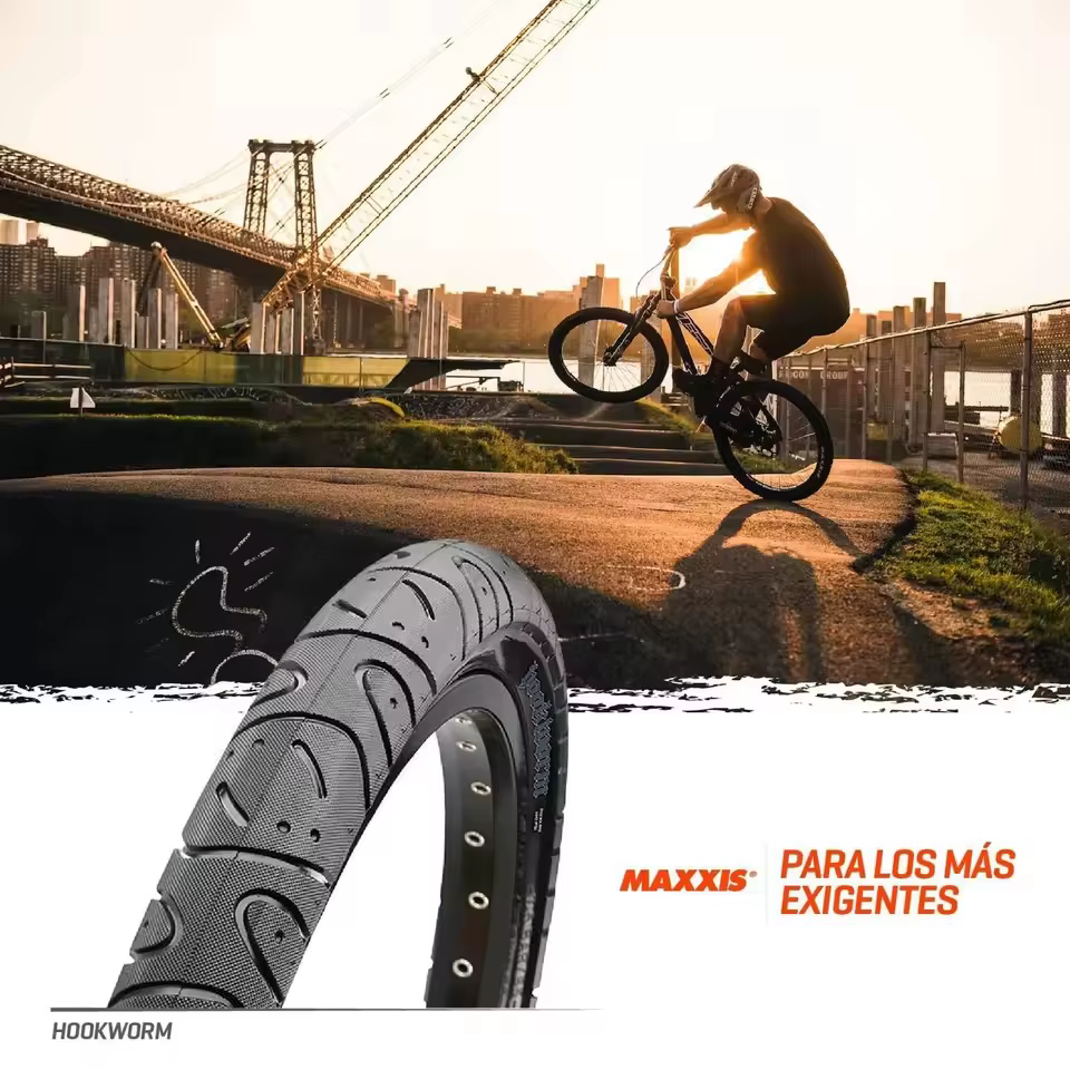 MAXXIS Hookworm 26x2.5 pneu de vélo BMX fil perle pneu de pneu pour Street Park vert Flatland 26 27.