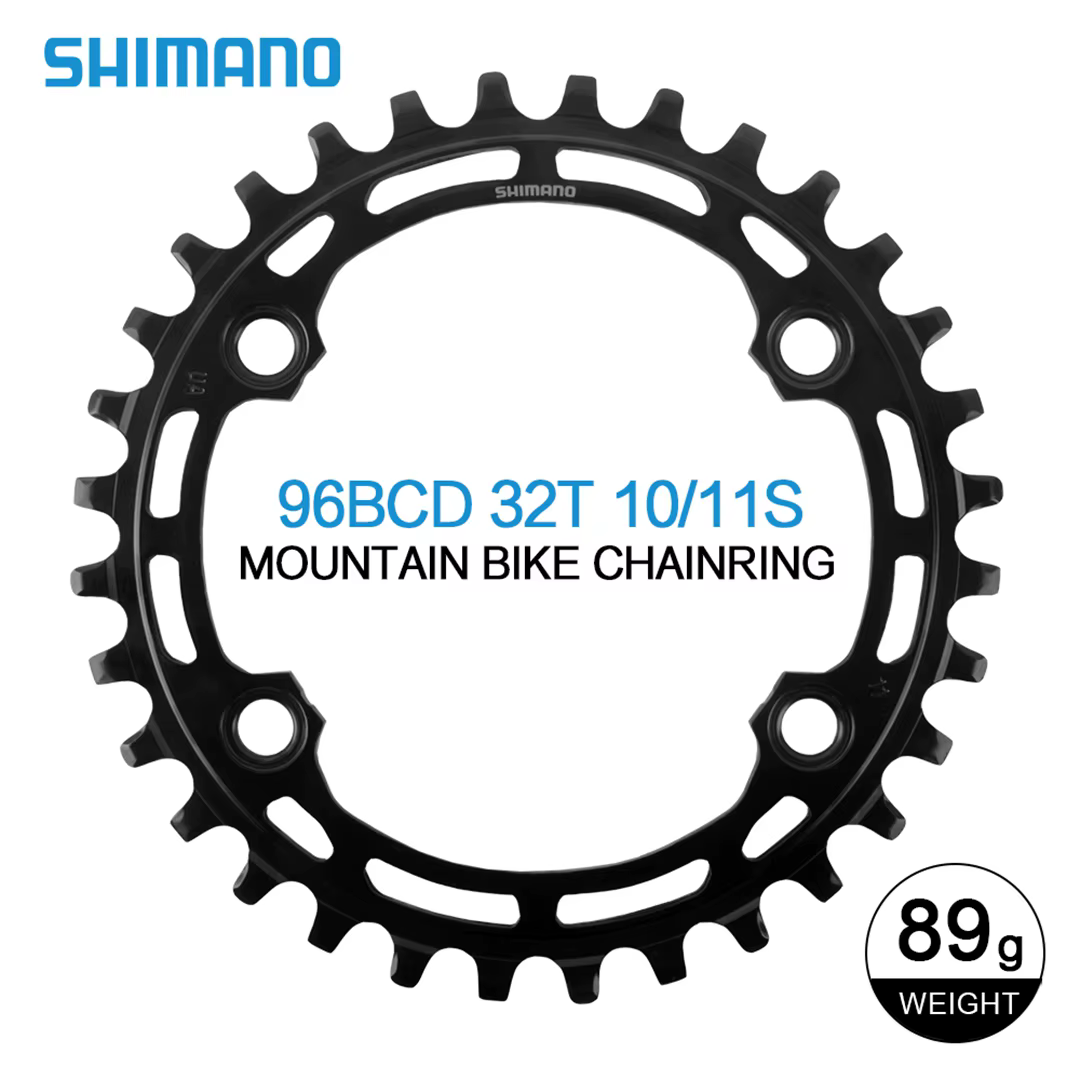 Shimano-Pignon de vélo de montagne, 96BCD, 32T, 10S, 11S, couronne VTT, étroit, large, vélo, 11V, ét