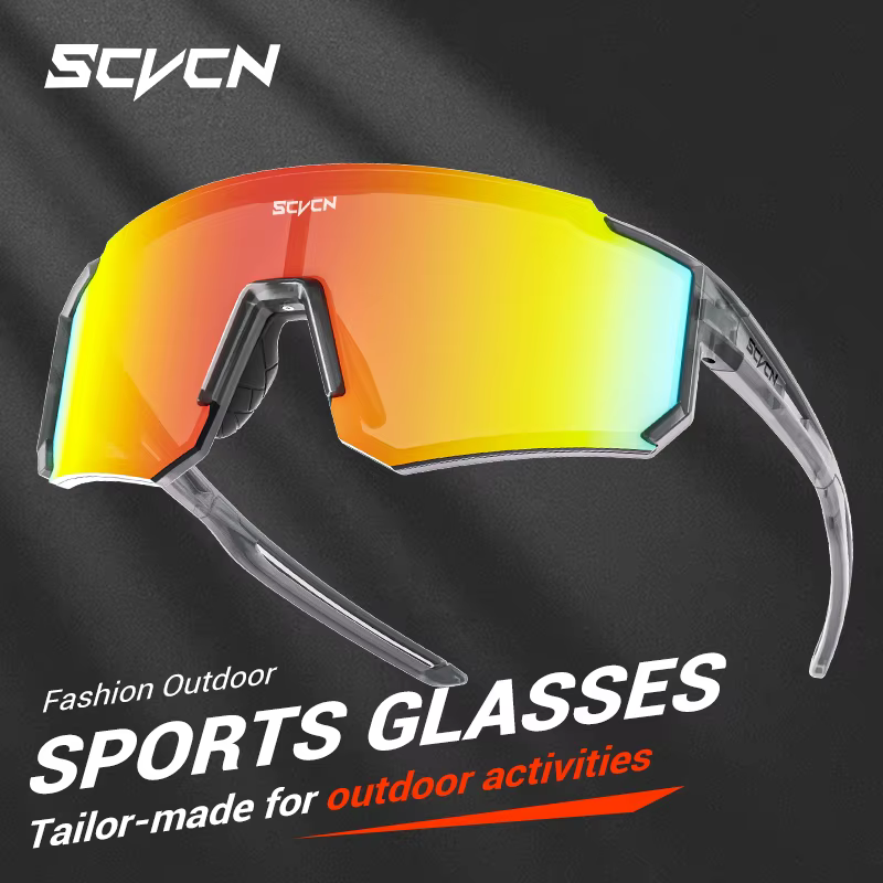 SCVCN nouveaux hommes vélo lunettes de soleil femmes en plein air cyclisme lunettes vtt conduite vél