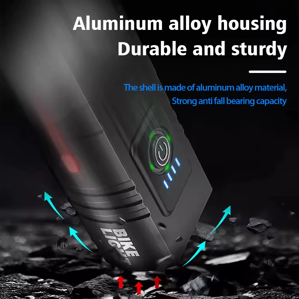 1000LM vélo lumière phare T6 vélo lampe de poche LED USB torche Rechargeable en alliage d'aluminium 