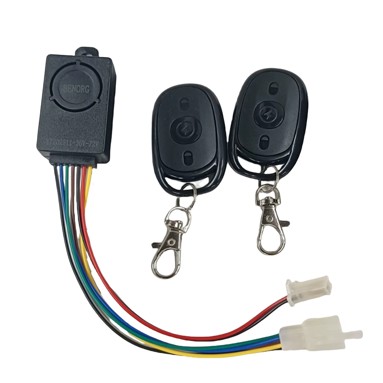 Système d'alarme de vélo électrique 48V 60V 72V avec deux interrupteurs pour vélo électrique Tricycl