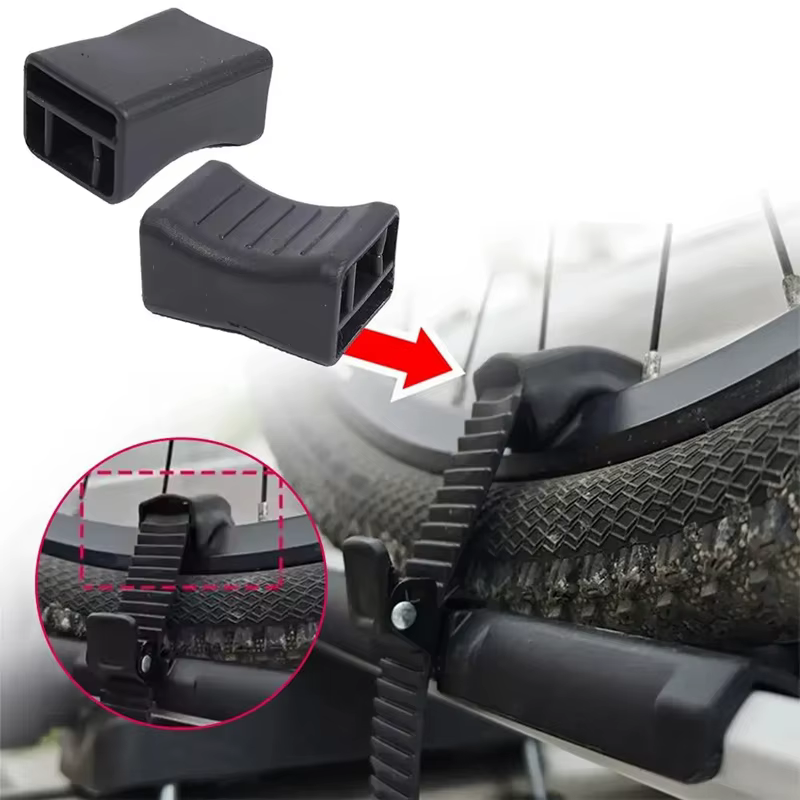 Sangles d'adaptation pour porte-vélos de toit avec coussin de protection pour cadre de vélo et annea