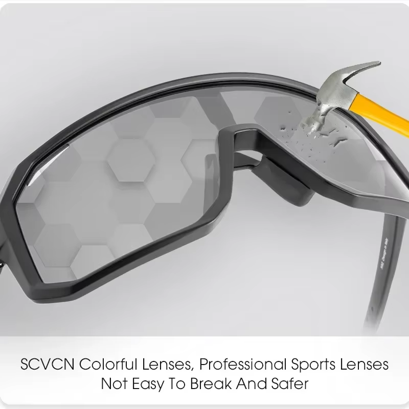 SCVCN Sports de plein air cyclisme lunettes de soleil lunettes photochromiques pour hommes soleil VT