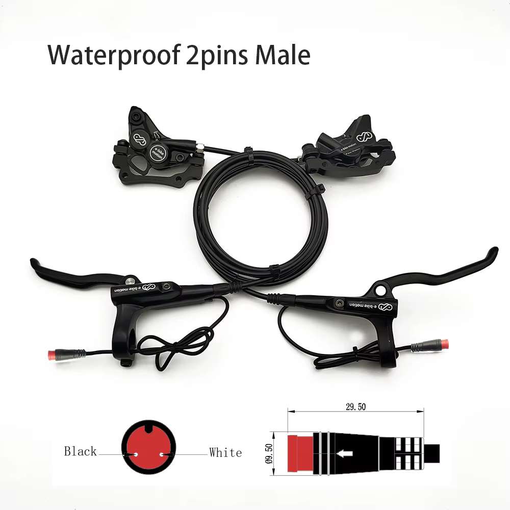 EBKE vélo électrique e-bike frein hydraulique à 4 pistons pour BAFANG Mid BBS 01 02 HD ou 2 broches