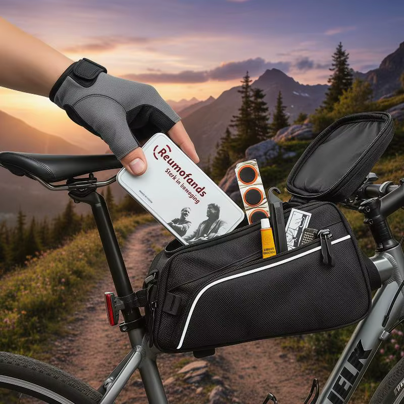 Kit de réparation de pneus de vélo avec patchs en caoutchouc, leviers de démontage, colle et étui po