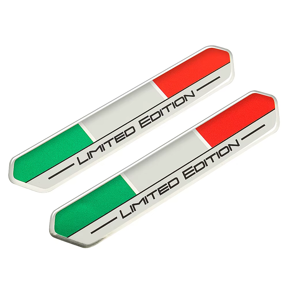 Autocollant d'édition limitée avec drapeau italien pour moto, autocollants pour voiture et moto