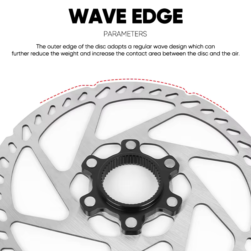 Rotor de verrouillage central de vélo 160mm 180mm 203mm, Rotor de verrouillage central de vélo de ro