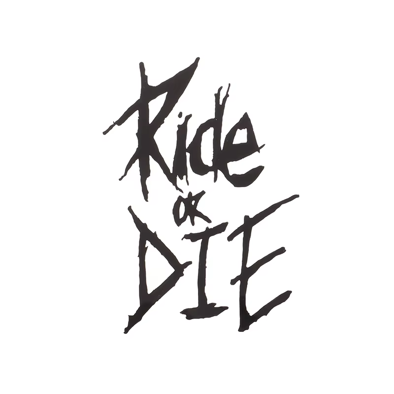 Autocollant de cadre de vélo Ride Or Die, autocollant de Tube supérieur, autocollants de cadre décor