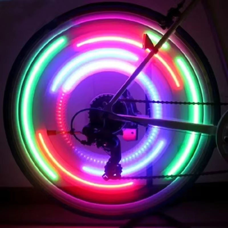 Feu étanche pour rayons de roue de vélo - 3 modes pour la sécurité et la visibilité - Installation f