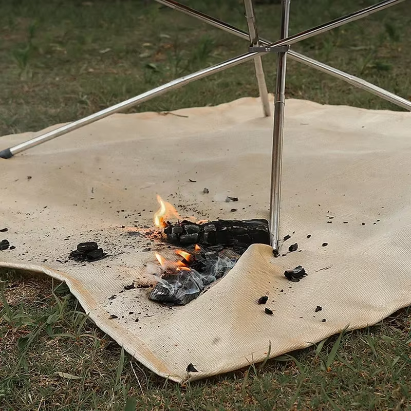 Nouveau Camping en plein air tissu ignifuge pique-nique Barbecue tapis isolant ignifuge haute tempér
