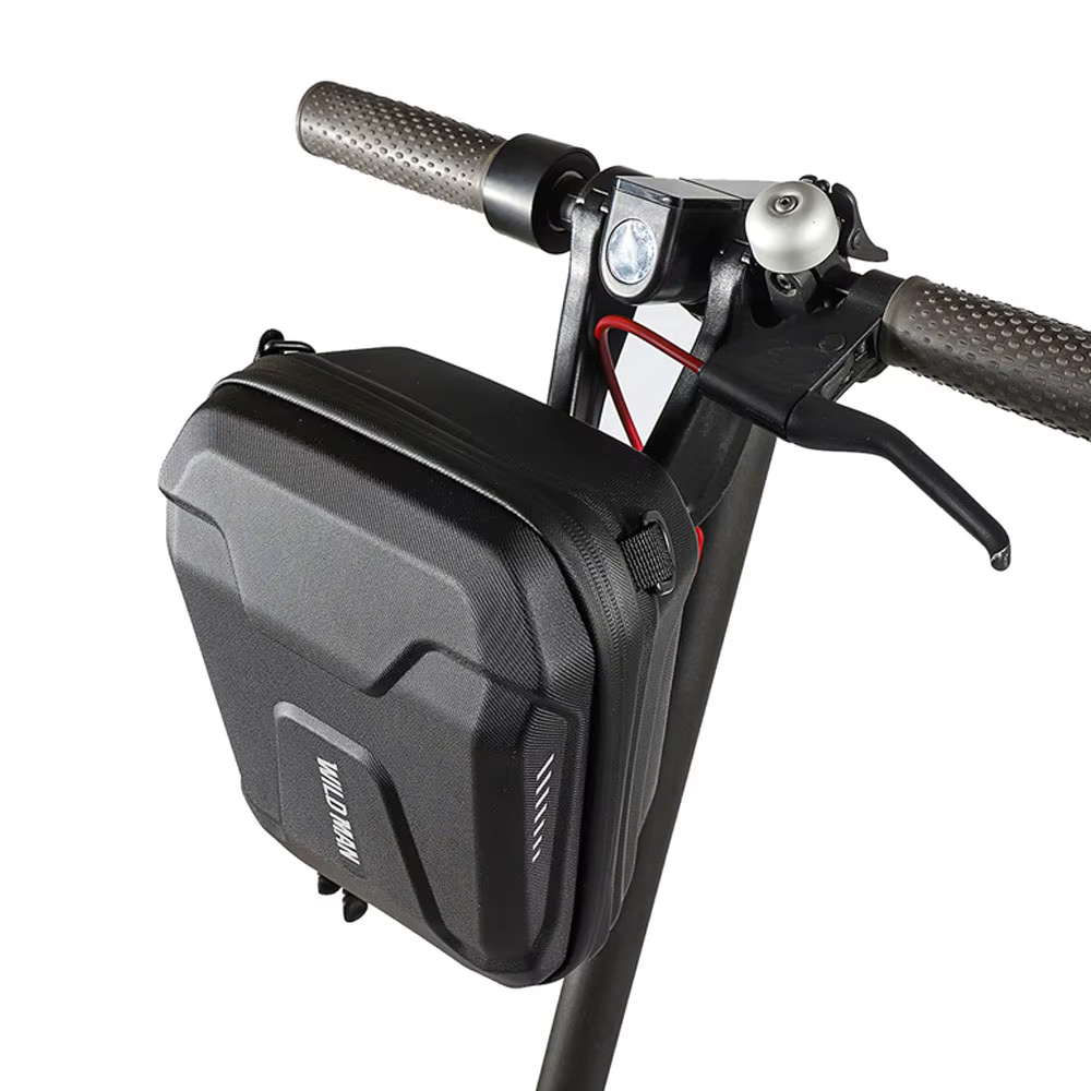 Sac de guidon de vélo, sac suspendu à l'avant du vélo, coque rigide en EVA imperméable 3L avec bando