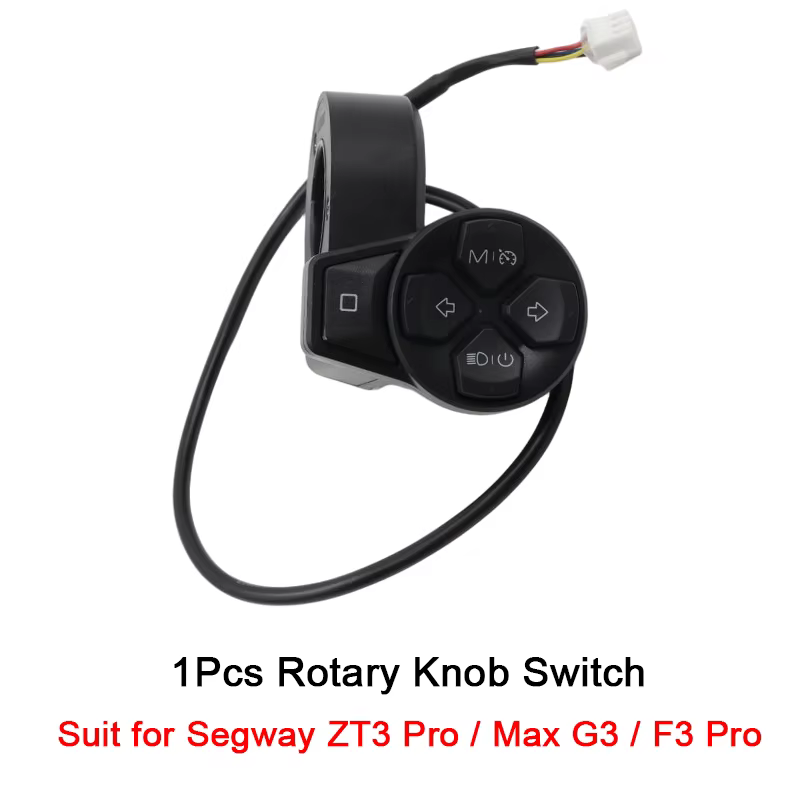 Interrupteur rotatif d'origine pour trottinette électrique Ninebot by Segway ZT3 Pro / Max G3 / F3 P