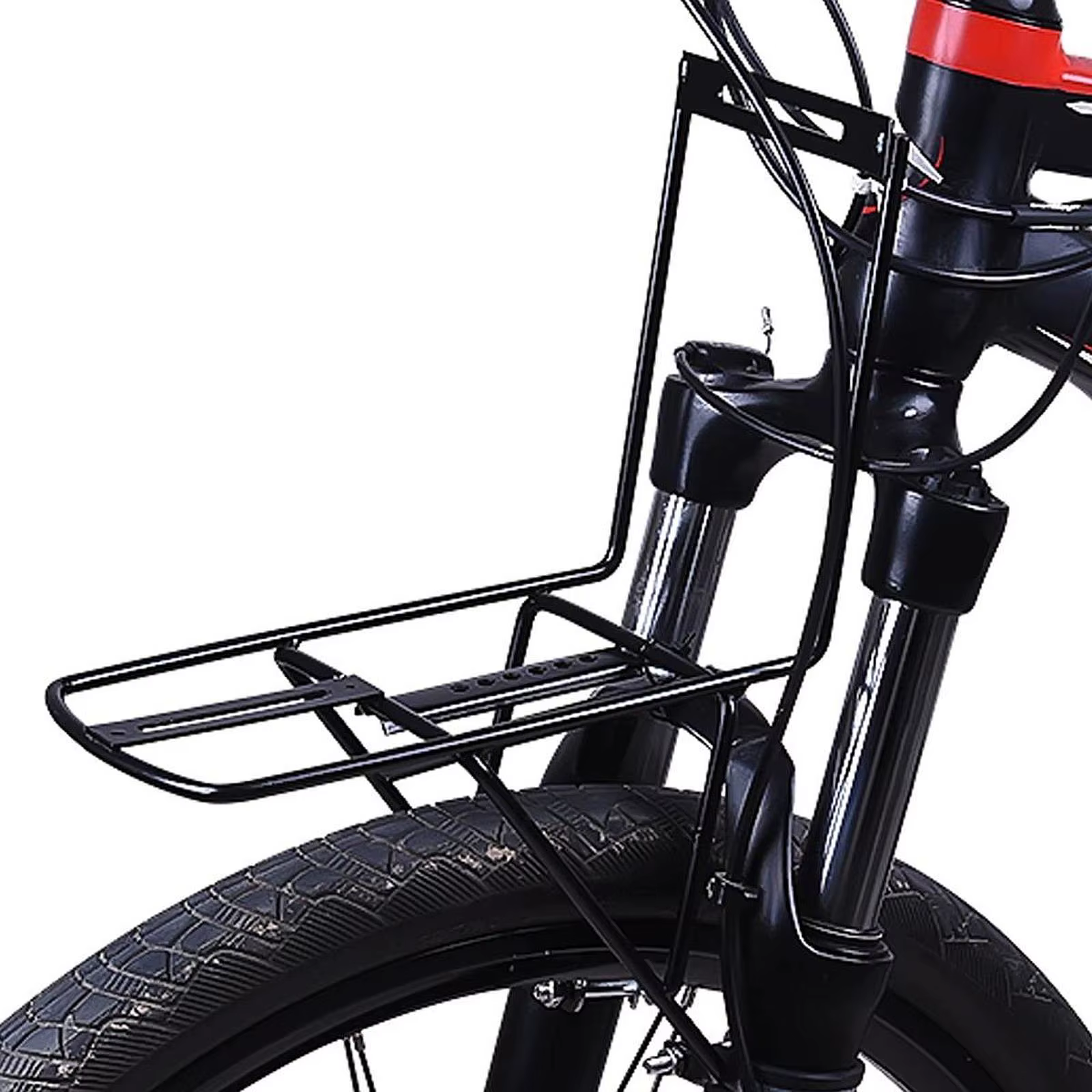 Porte-bagages de vélo pliant, panier avant, étagère de montage, porte-pannier pour voyage, équitatio