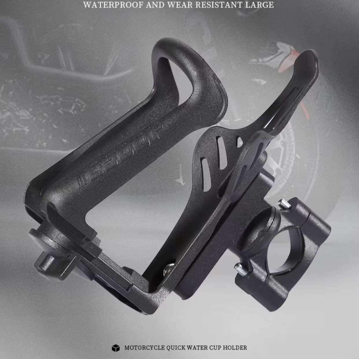Porte-bouteille de boisson réglable en largeur, pour moto, Scooter, ATV, vélo, adapté aux bouteilles