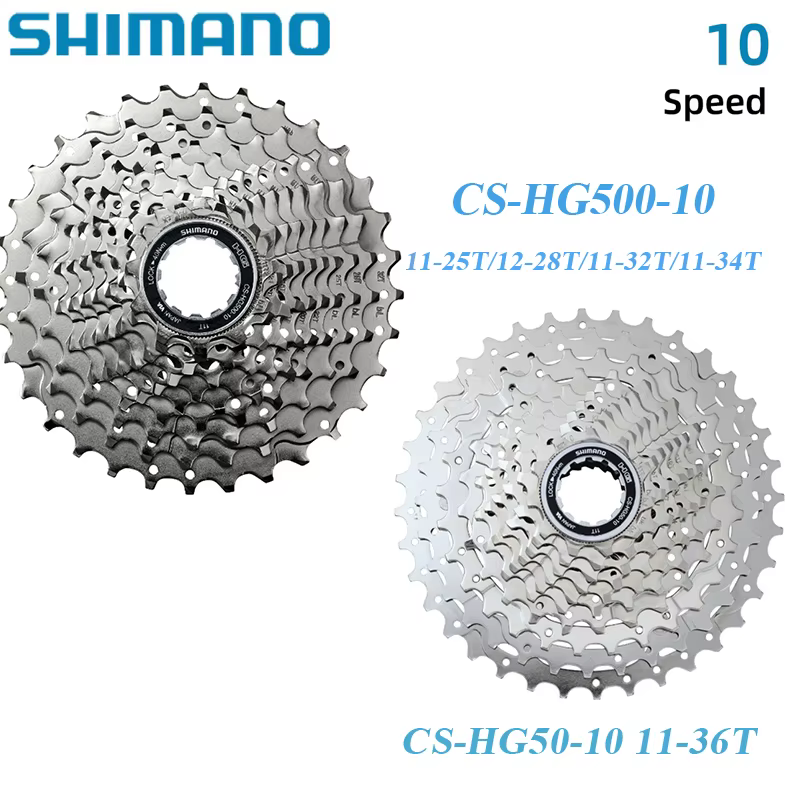 Shimano DEORE HYPERGLIDE CS-HG500 Cassette de route 10 vitesses 12-28T 11-25T/32T/34T CS-HG50-10 11-