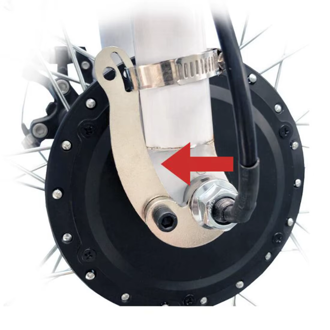 Accessoire de bras de couple de vélo électrique AA91 M16 pour vélo électrique avant arrière 3000W 50