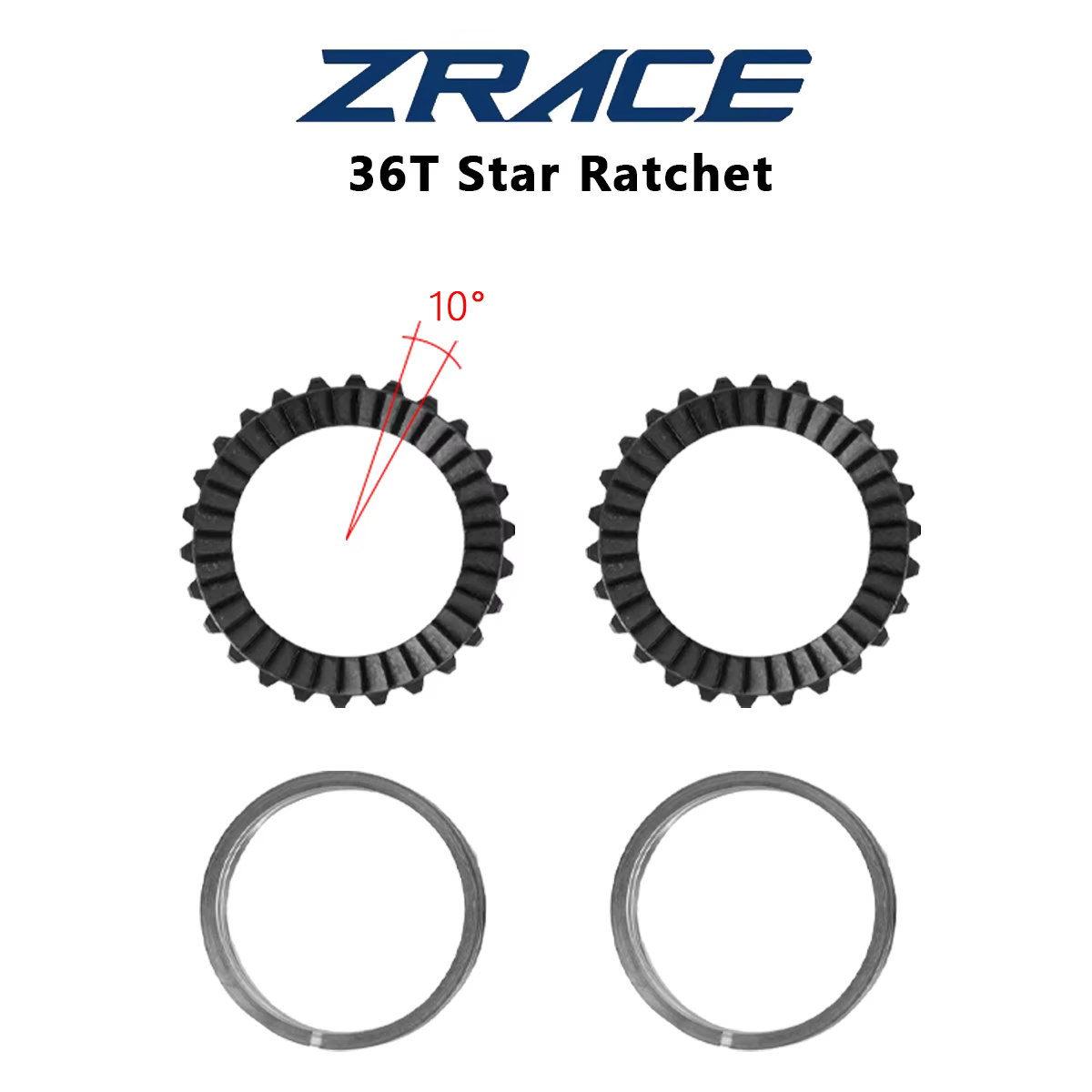 Kit de service de mise à niveau ZRACE Star Ratchet avec revêtement DLC 36T 54T 60T pour moyeu arrièr