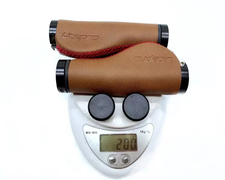 LITEPRO guidon de vélo pliant Double poignée de verrouillage pour Brompton 22.2mm poignées en cuir V
