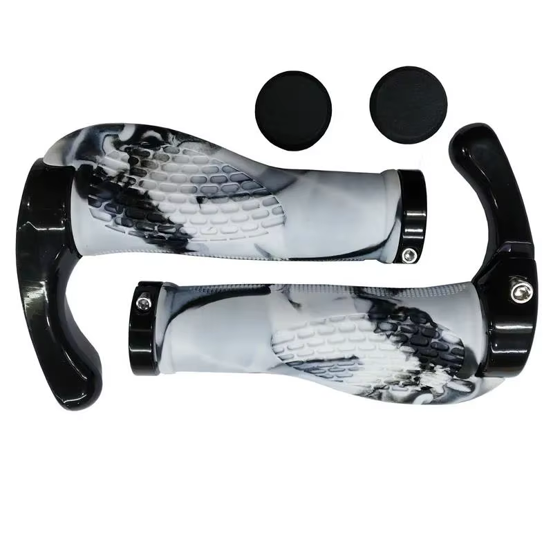Poignées de vélo ergonomiques pour guidon de vélo, bouchons d'extrémité de barre, poignées de vtt co
