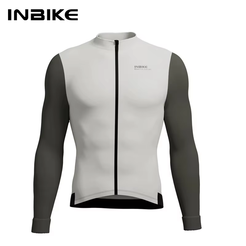 INBIKE – vêtements de cyclisme d'hiver pour hommes, ensembles de cyclisme en polaire, maillot à manc