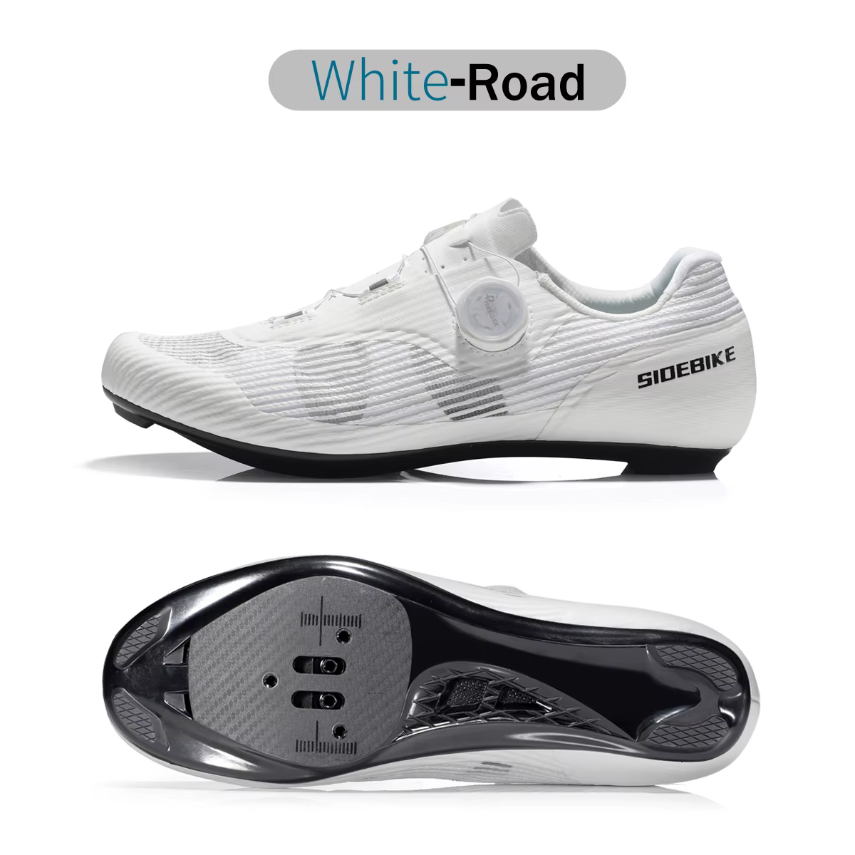 Sidebike chaussures de cyclisme hommes course chaussures de vélo de route semelle en nylon autobloqu