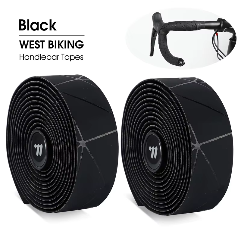 WEST BIKING – bande de guidon de vélo souple EVA PU, bande de barre de vélo professionnelle, amortis