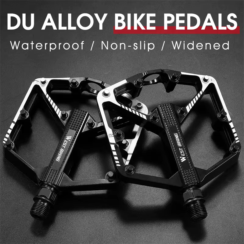 WEST BIKING DU roulement pédale de vélo anti-dérapant pédale de cyclisme ultraléger en alliage d'alu