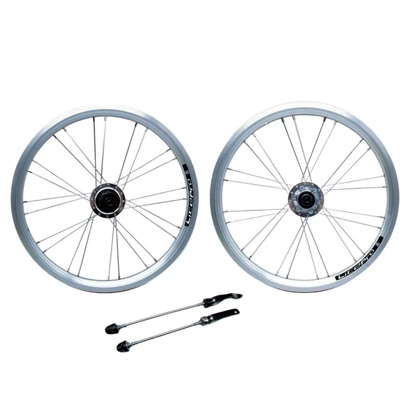 Litepro 16 pouces vélo pliant 349 frein à disque roues en alliage d'aluminium 6 roulements roue 8/9/