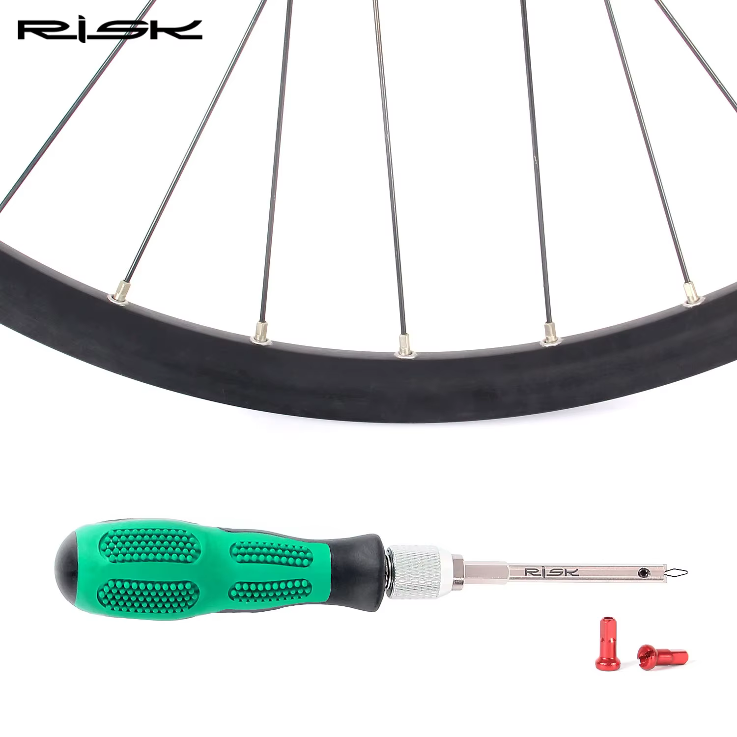 Risque outil d'installation de capuchon de rayon de vélo jeu de roues de jante de vélo capuchon de r