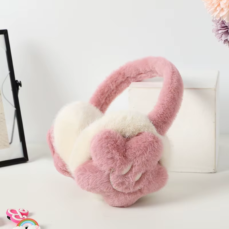 Cache-oreilles pliables en peluche chaude pour le cyclisme en plein air équitation étudiant couvre-o