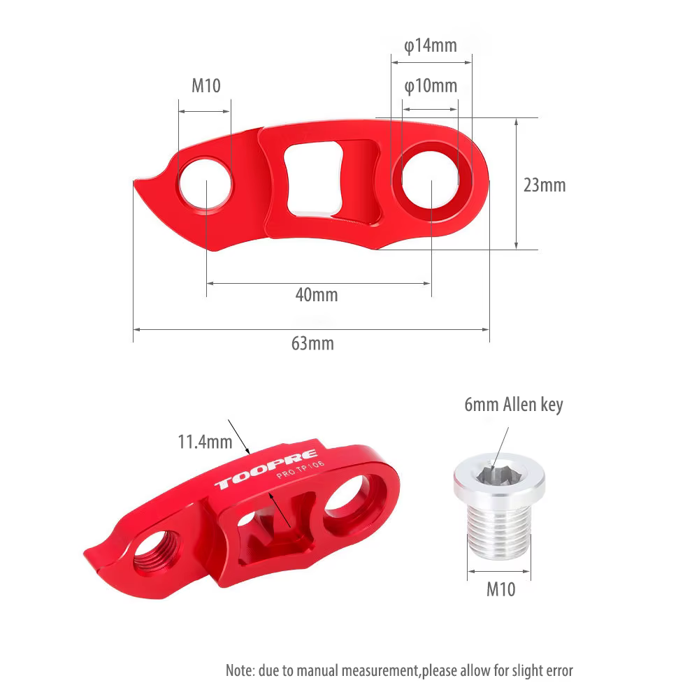 TOOPRE vélo arrière dérailleur cadre lien cintre Extender vtt route vélo queue crochet convertisseur