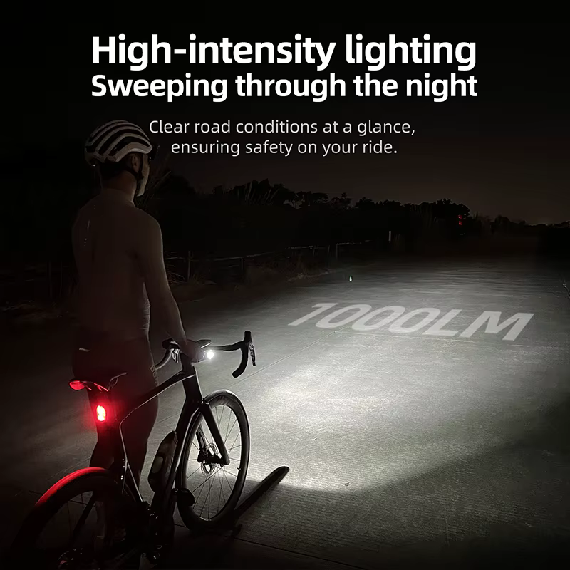 CYCLAMI X7 lumières phares intelligents USB Rechargeable route VTT feu avant 1000 Lum batterie rempl