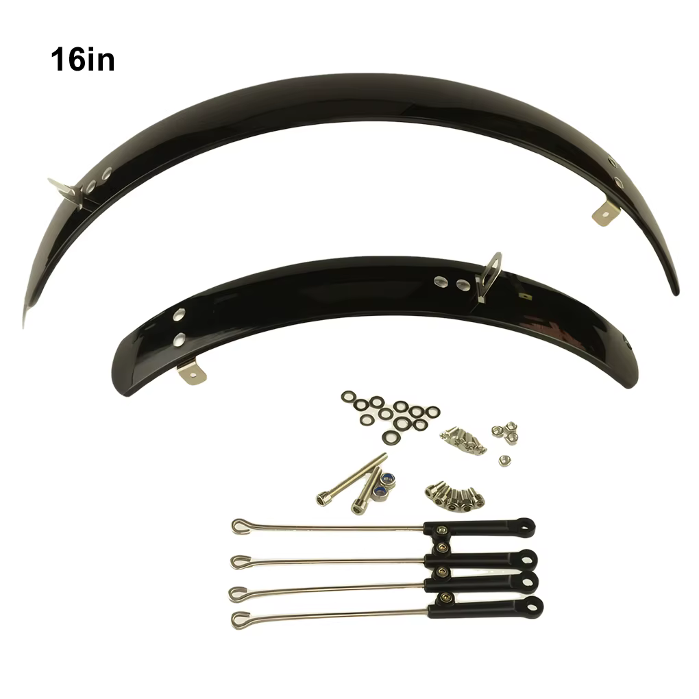 Garde-boue rétro de vélo pliant de 16/20 pouces pour garde-boue de roue de vélo de frein à disque en