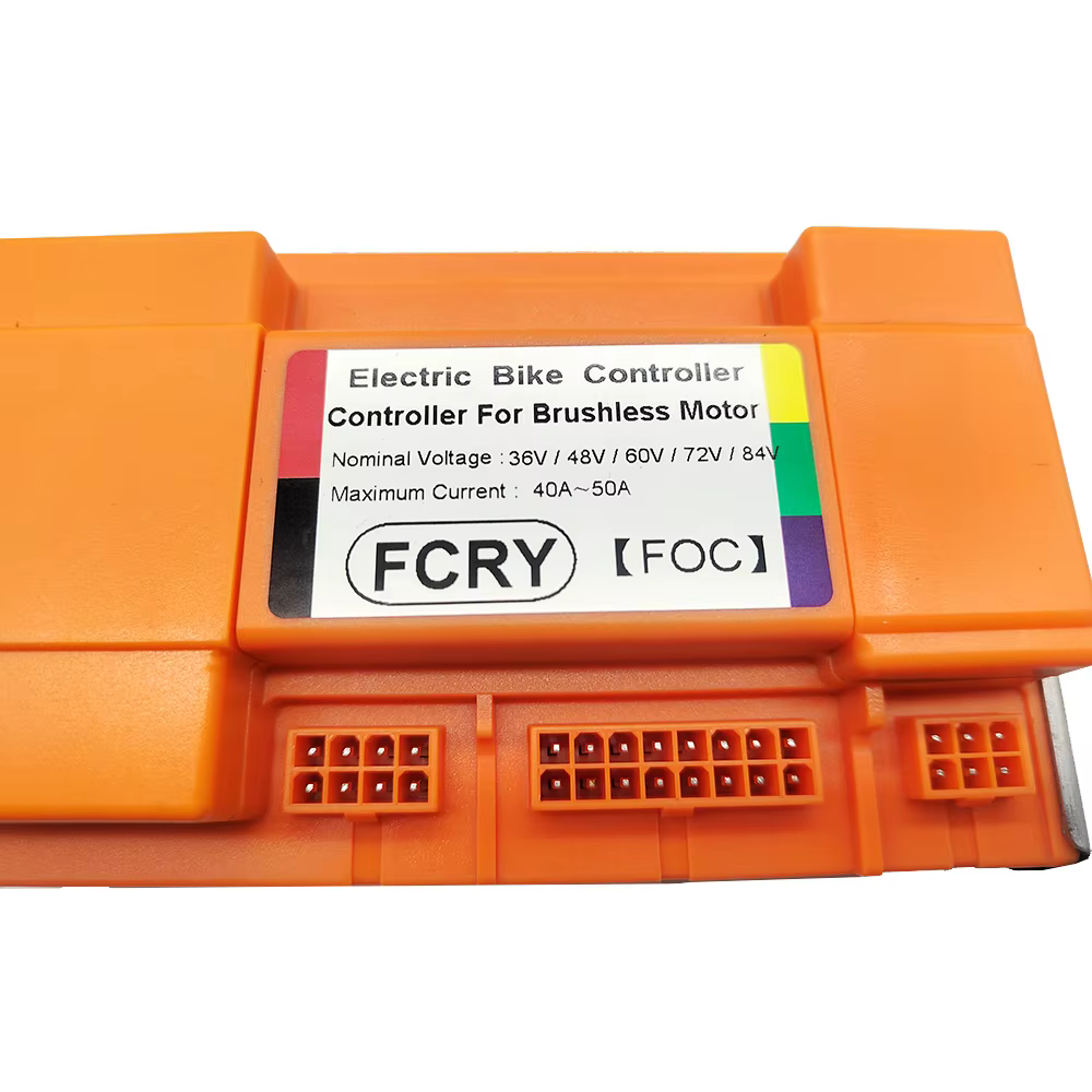 Contrôleur sans balais pour vélo électrique, 36V 48V 60V 72V 1000W-1500W, contrôleur à onde sinusoïd