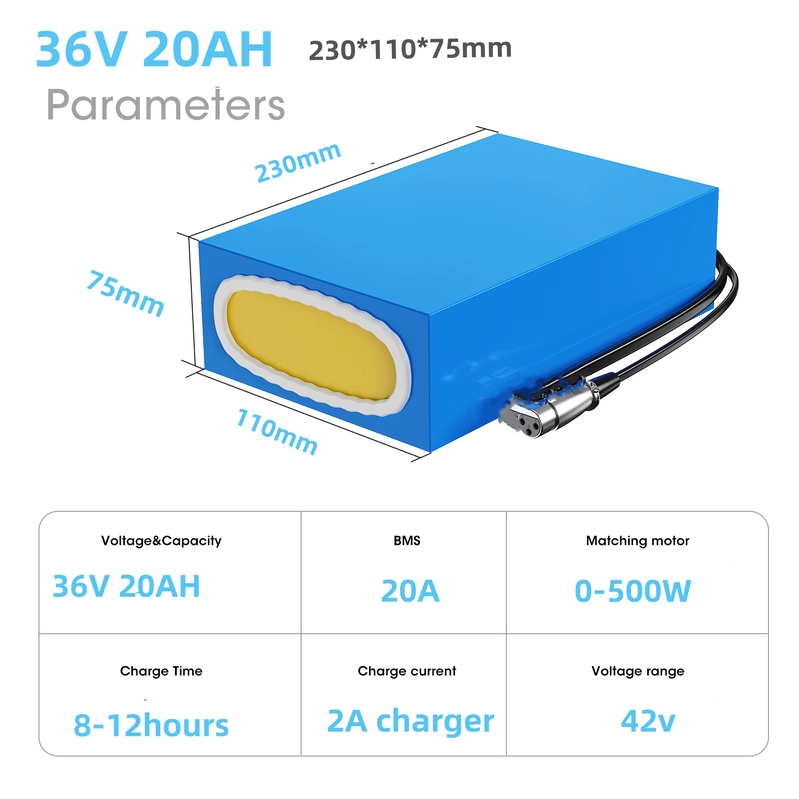 Batterie de vélo électrique 72V 40Ah, pack de batterie pour trottinette électrique en PVC 48V 20Ah 4
