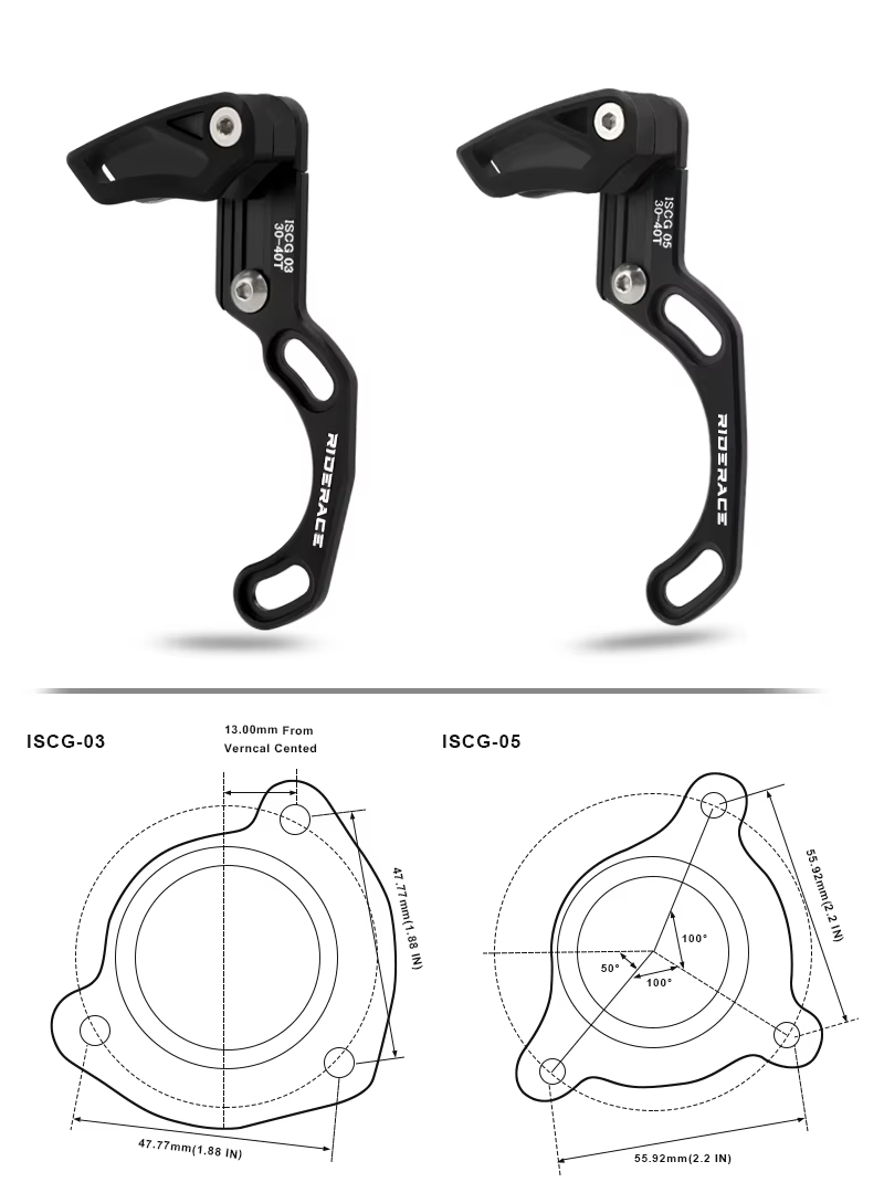 Guide de chaîne de vélo vtt à vitesse unique, système 1X ISCG 03 ISCG 05 BB, montage sur poteau, Gui