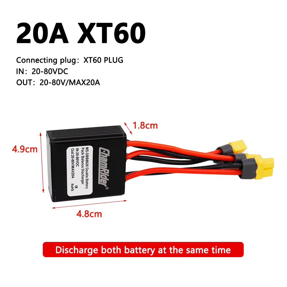 Convertisseur de décharge de batterie double, adaptateur de connexion simultanée, module de décharge
