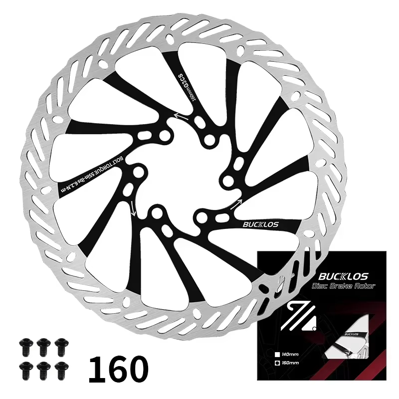 BUCKLOS ultraléger vtt vélo hydraulique frein à disque Rotor 160/180/203mm montagne route course vél