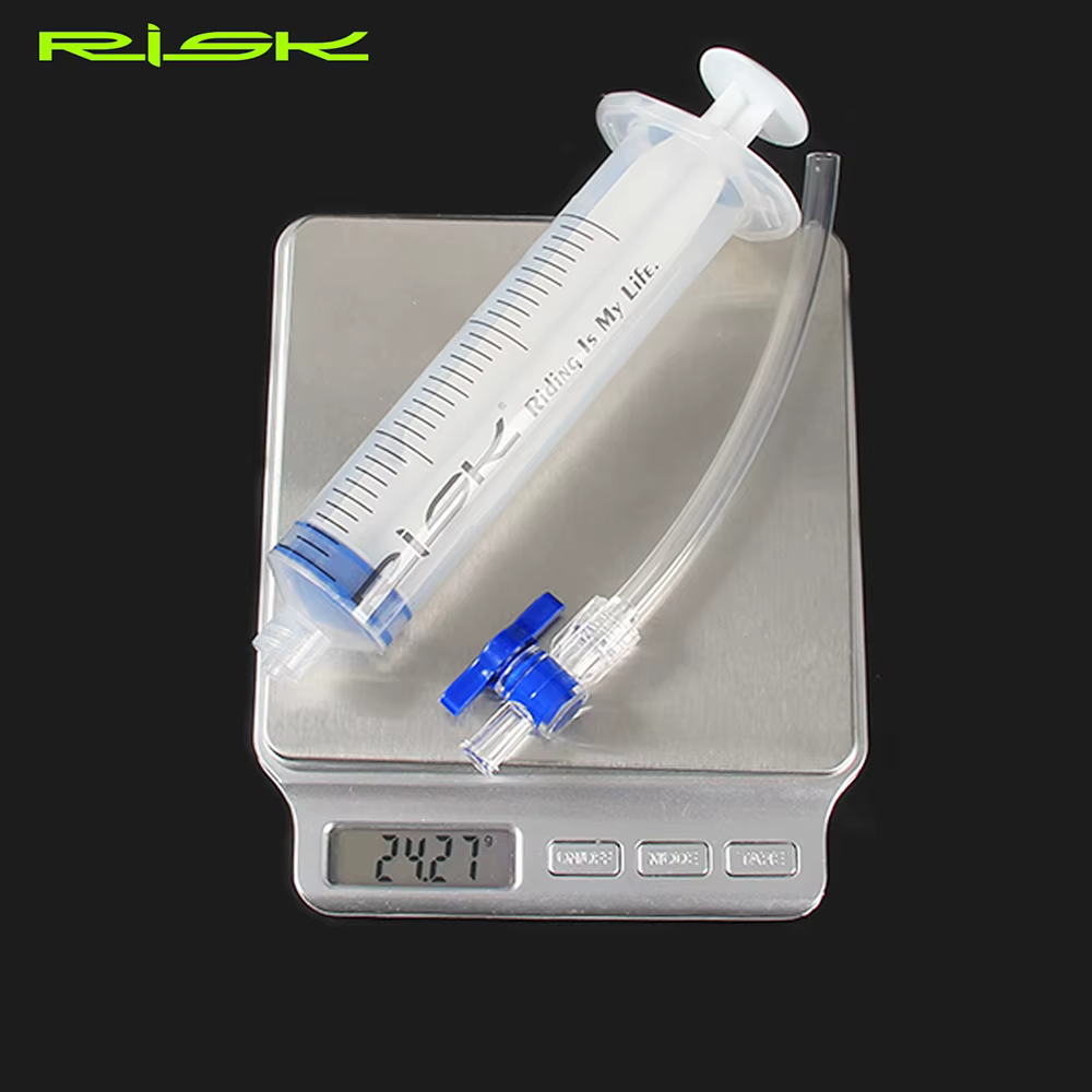 RISK – outil de purge de frein de vélo, seringue avec marche/arrêt, frein à disque hydraulique, outi